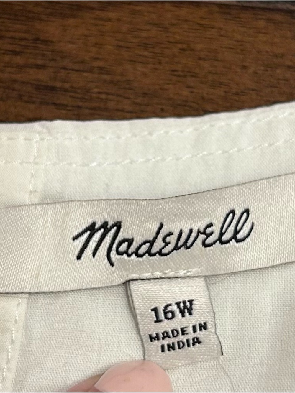 Madewell Annamarie Mini Dress Size 16 W White Embroidered Cutout MSRP 128.00 - Picture 14 of 14